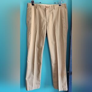 LLbean Men's 100% Cotton Khaki Pants  Size 35 Inseam 32